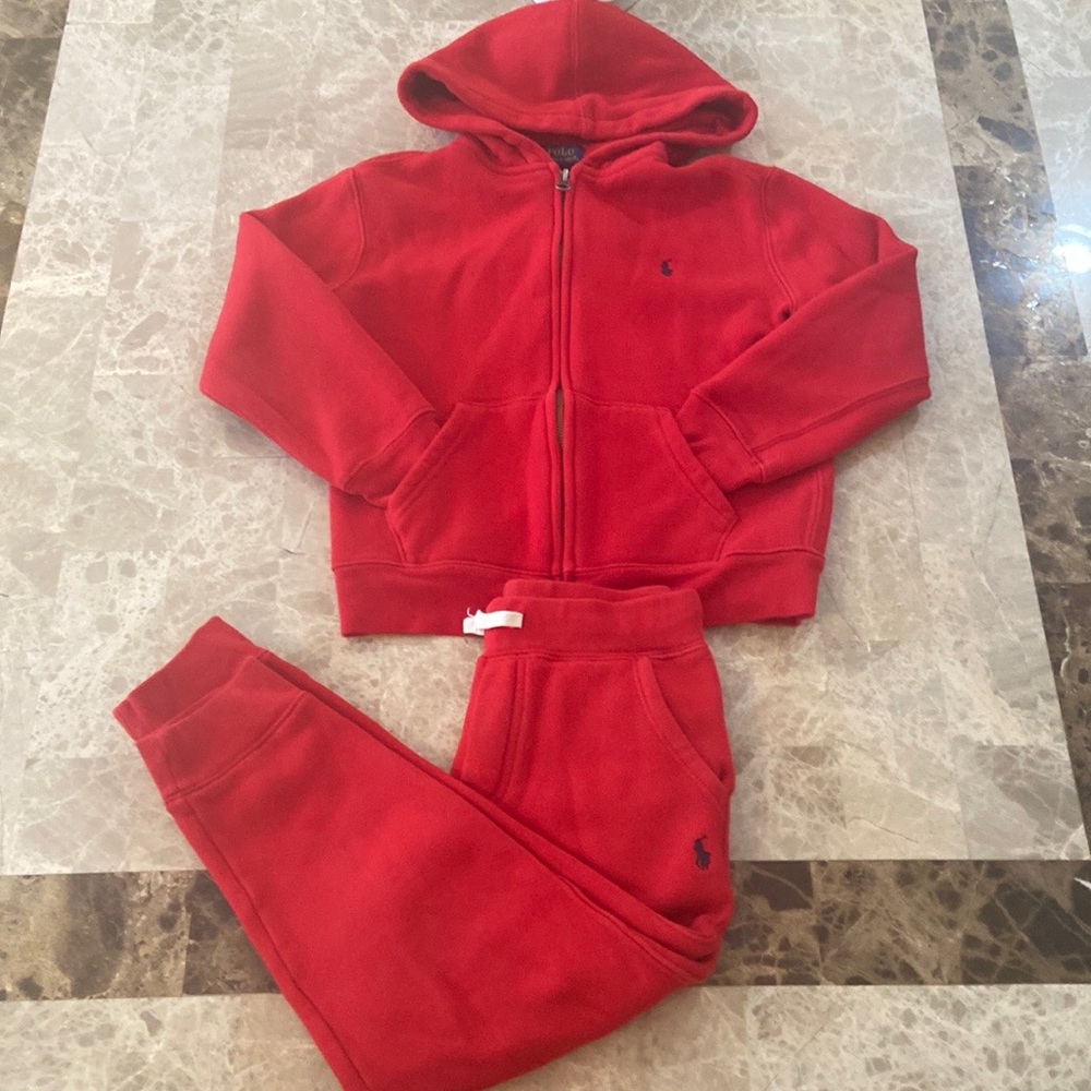 Boys warm Polo jogging outfit sz7